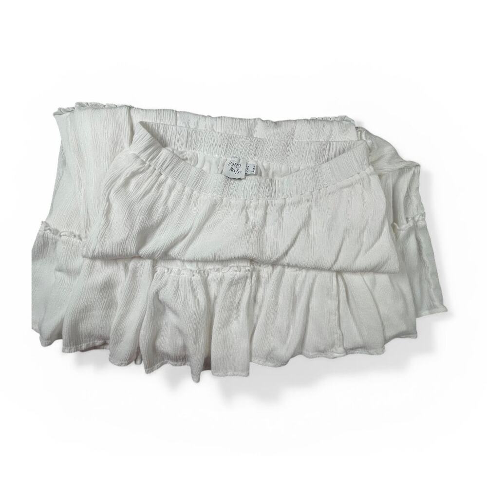 Princess Polly Miriah Maxi Skirt- Women's 12- White -Elastic Waist - Picture 2 of 6